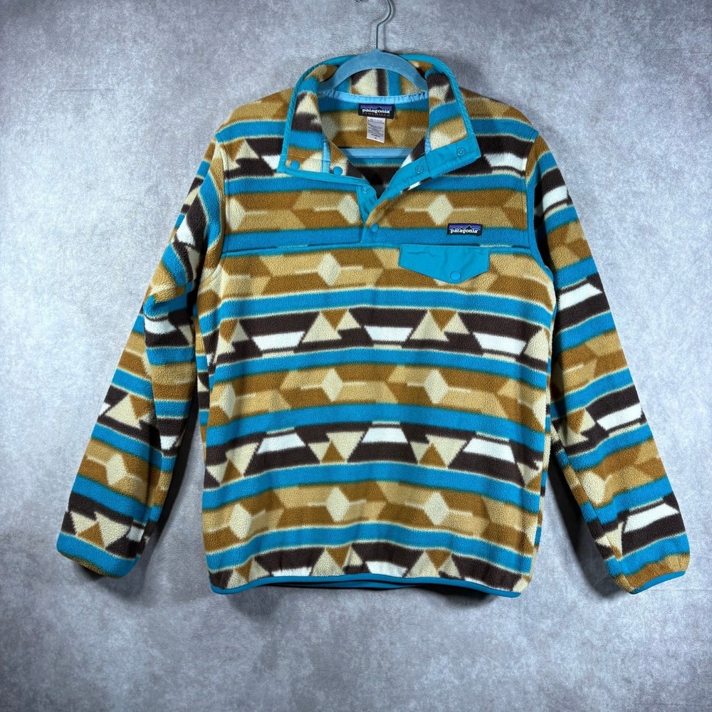 Patagonia Lightweight Synchilla Snap-T Fleece Pullover Womens Medium Blue